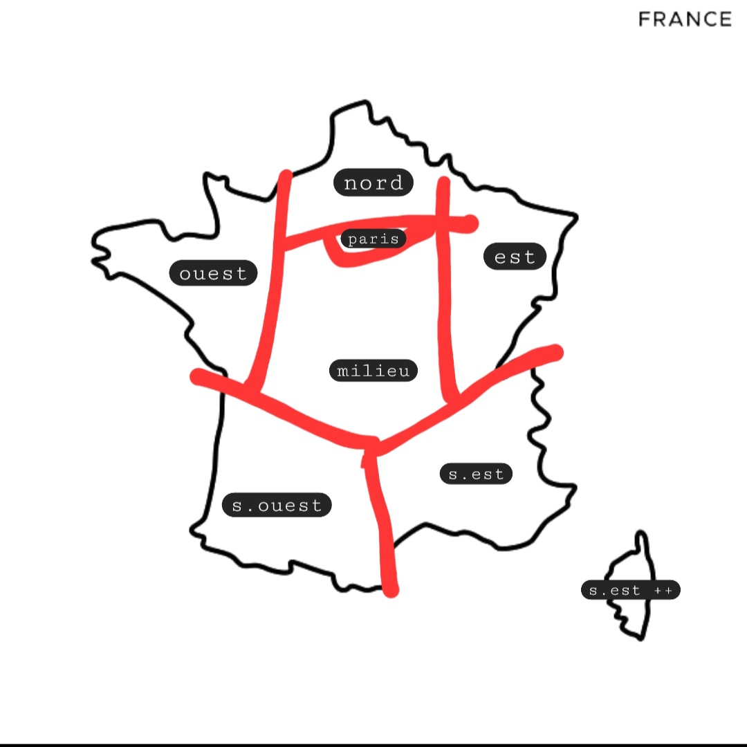 Carte très détaillée de la France